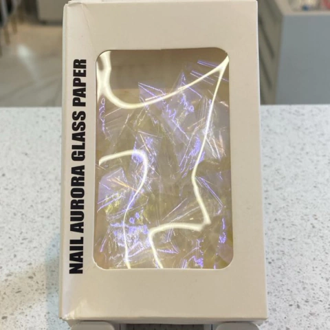 NAIL AURORA GLASS PAPER LILAS AMARELO