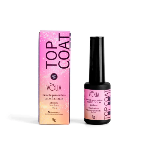 VOLIA TOP COAT ROSE GOLD 9G