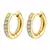 AROS HOOPS GOLD CUBIC - comprar online