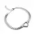 PULSERA CHUNKY HEART SILVER - comprar online