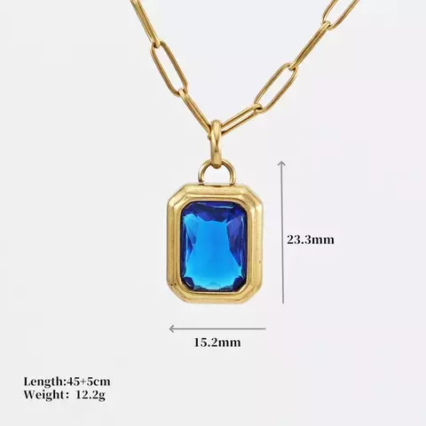 COLLAR VINTAGE AZUL - comprar online