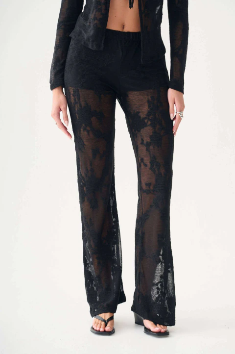 Pantalón Encaje Transparente - Prisma (PN158)