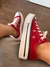 converse plataforma rojo - gamuza - - tienda online