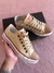 converse sin plataforma beige con puntera marron - tienda online