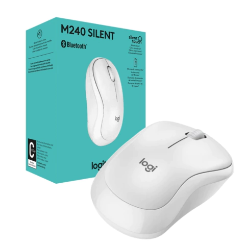 MOUSE LOGITECH BLUETOOTH M240 SILENT WHITE 910-007116 (2619) - comprar online