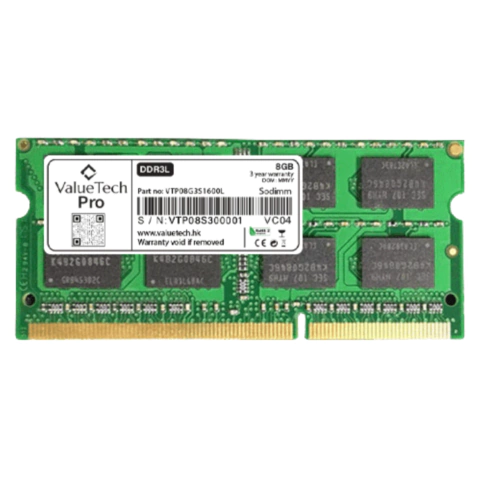 MEMORIA NOTEBOOK DDR3L 8GB 1.35V VALUETECH 1600MHZ VTP08G3S1600 (4409) - comprar online