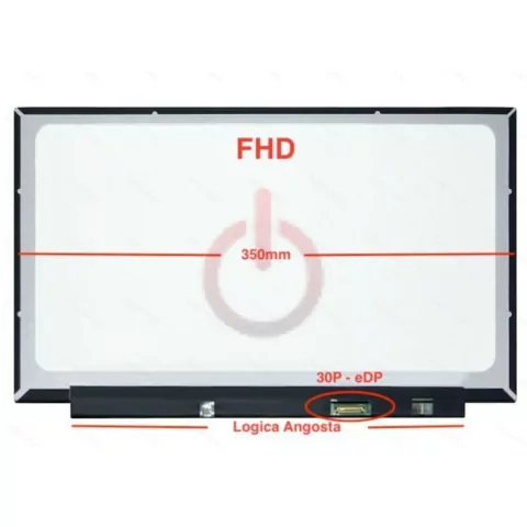 PANTALLA 15.6 SLIM MATTE FHD 30PIN IPS - LOGICA ANGOSTA 350MM N156HCE-EN1 (687) - comprar online