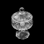 Potiche decorativo de cristal com pé 35197 - Wolff - comprar online