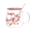 Caneca para Chá de Vidro com Tampa e Colher Sakura 500ml 20600-Wolff