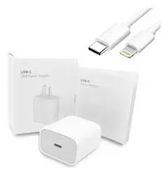 Adaptador 20W iPhone + Cable Lightning - C