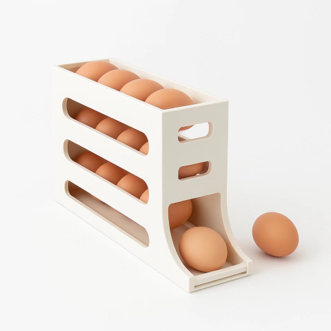 Huevera Deslizante Dispenser Ordenado 4 Niveles Konde - comprar online