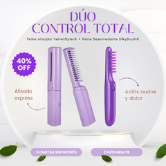 Peine Alisador VelvetStyler® + Peine Desenredante SilkyBrush® | PROMOCION LIMITADA