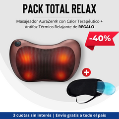 Pack Total Relax® - Masajeador AuraZen® con Calor Terapéutico + Antifaz Térmico Relajante de REGALO - comprar online