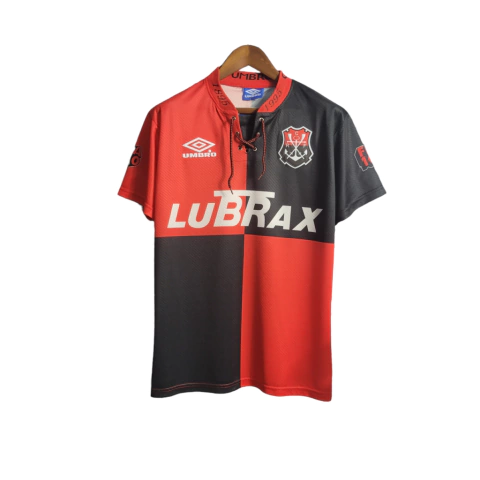 Camisa Retrô Flamengo II 1994 - Umbro Masculina - Vermelha e preta