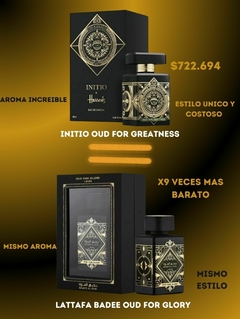 50% OFF en Lattafa Badee Al Oud For Glory Black. IMPORTADO; Lujo a tu alcance en internet