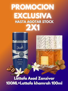 2x1 en perfumes Arabes IMPORTADOS: Khamrah 100ml + Asad Zanzivar!