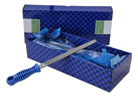 Caixa 10 Unidades da Lima Chata 8 Polegadas Com Cabo Pferd Cavalinho