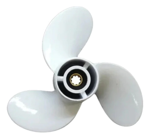 Hélice 9-1/4x10-1/2 de Força Medida Original para Motor Popa Yamaha 15hp FMHS 2 Tempos