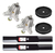 Kit 2x Mandril Faca Polia Trator Cortador Grama Mtd 42 Pol