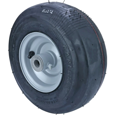 RODA E PNEU DIANTEIRO 11X400-5 CARLISLE TRATOR CORTADOR GRAMA