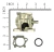 Imagem do Carburador Cortador Grama Briggs 625 650 Series Original