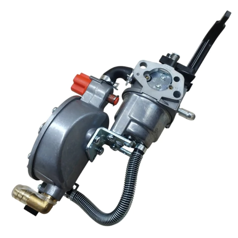 Kit Conversão 2 em 1 Carburador Gás GLP CNC para Gerador Elétrico Gasolina 2000W a 3000W com Motor 5.5 / 6.5/ 7.0 HP