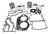 Kit Pistão Jogo Junta Retentor Motor Popa Yamaha 15hp Fmhs