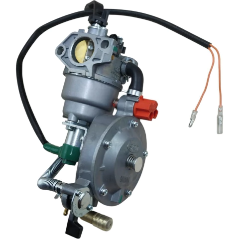 Kit Conversão 2 em 1 Carburador Gás GLP CNC para Gerador Elétrico Gasolina 5000W a 8000W com motor 13.5HP