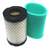 Kit Filtro Ar Óleo Combustível Vela Trator Briggs 21 23 24hp - comprar online