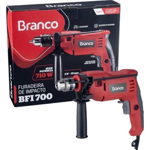 Furadeira de Impacto BFI700 3/8 - 10mm 710W 127V Branco