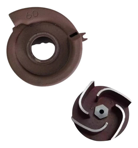 Kit Porta Rotor e Rotor Chavetado para eixo 19mm da Motobomba Auto Escorvante 3 Polegadas