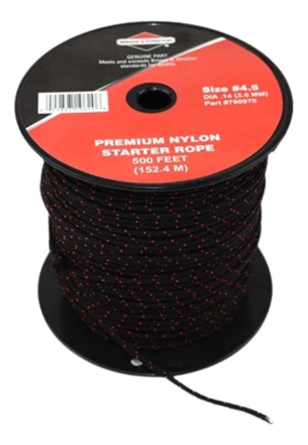 Cordão Partida Premium Motor Cortador Briggs 3.6mm 152,4m