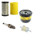 Kit Revisão Filtro Ar Óleo Vela Motor Vertical Briggs Trator