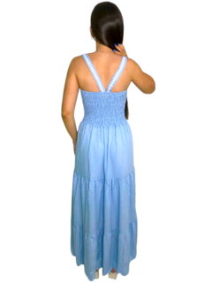 Vestido Longo- Azul - comprar online