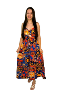 Vestido Midi Estampado na internet