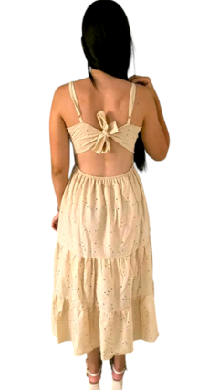 Vestido Midi Laise- Off White - comprar online