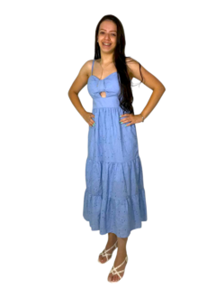 Vestido Midi Laise- Azul na internet