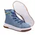 Bota Feminina Moleca Lona Azul Jeans - Grife Fashion