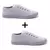 Imagem do Kit 2 Pares De Tênis Feminino Casual Liso