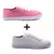 Kit 2 Pares De Tênis Feminino Casual Liso - comprar online