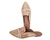 Mule Nude Laço Feminino Bico Fino Linha Gold