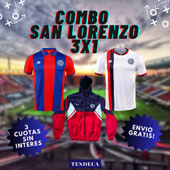 Combo NUEVA Camisetas San Lorenzo + Rompevientos - comprar online