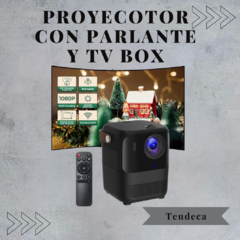 Proyector hasta 110 Pulgadas con parlante y TV BOX