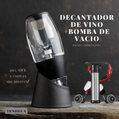 Decantador De Vino Mas Bomba de Vacio Vino