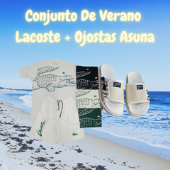 Combo Conjunto Lacoste y Ojotas Asuna Verano!!