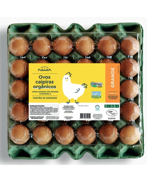 2 Cartelas de 30 Ovos Orgânicos - DE R$ 109,80 POR R$ 99,90 - comprar online
