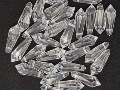 Ponteira Acrílica Facetada Lápis Pequena 13x36mm 500g - comprar online