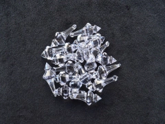 Ponteira Acrílica Facetada Pequena 17x45mm 500g - comprar online