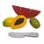 Coleção Comidinhas Kit Frutinhas com Corte- Melancia. Mamão. Kiwi +Faca