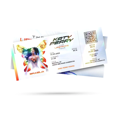 Bilhete Colecionável Katy Perry - The Lifetimes Tour - comprar online